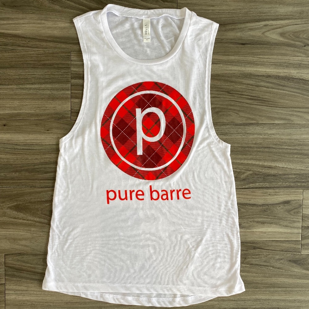 Pure Barre Plaid Circle P Tank